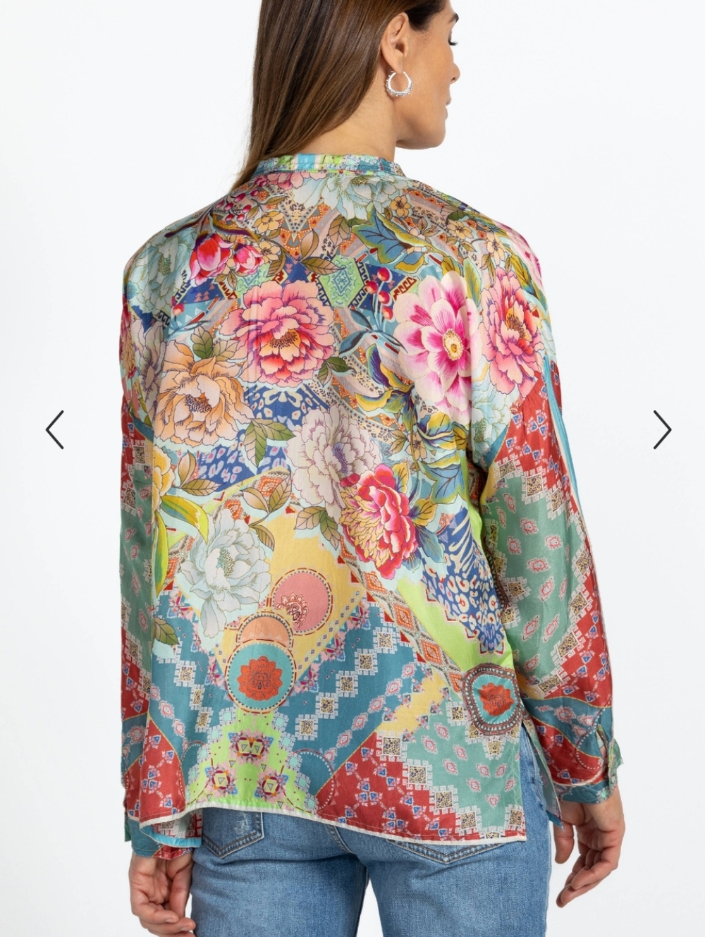 Johnny Was Prisma Seline Button Down Small - Picture 3 of 10